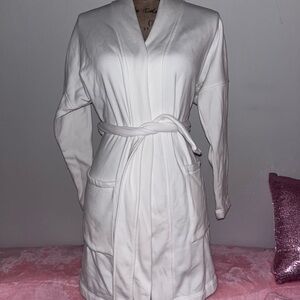 UGG White Cotton Bathrobe XS
